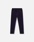 Navy Blue Denim Jeggings-0