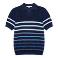 Navy Seabreeze Knit Polo - Parke & Ronen