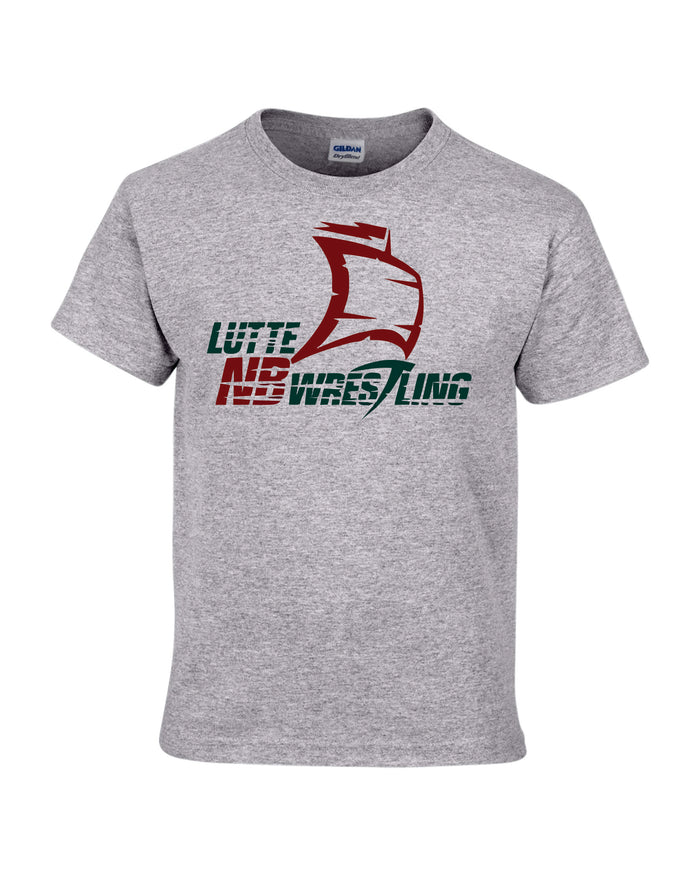 NB Wrestling Soft Style Adult Tee Mens Cut Gray