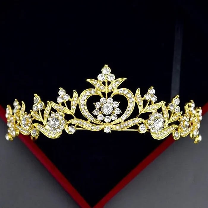 Wedding Hair Accessories - Rhinestone Bridal Tiara - Available in Silver, Yellow Gold and Rose Gold