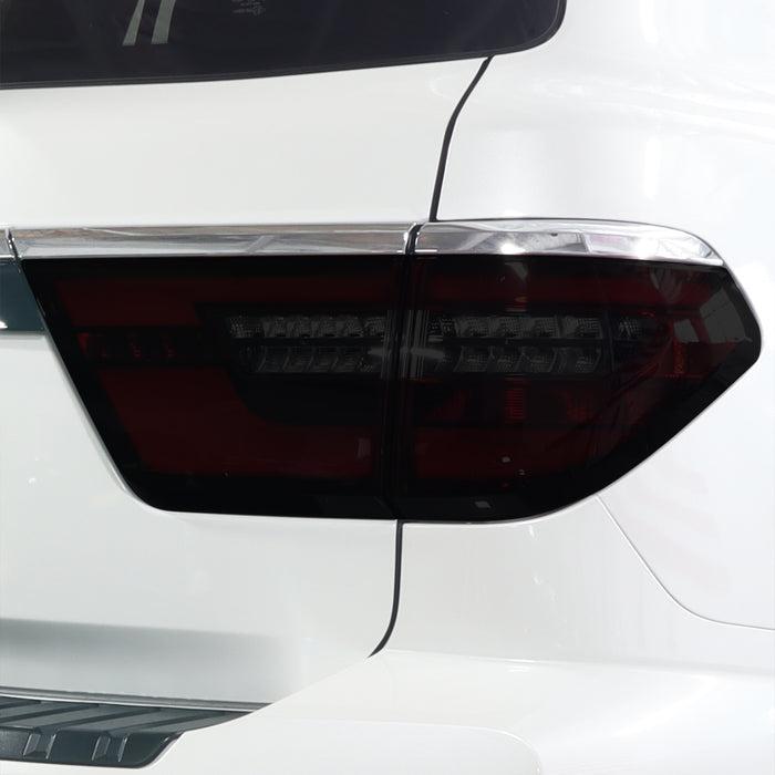 Full Headlight Taillight Precut Smoked PPF Tint Kit Film Overlay Fits Nissan Armada 2021 - 2024 - Bogar Tech Designs
