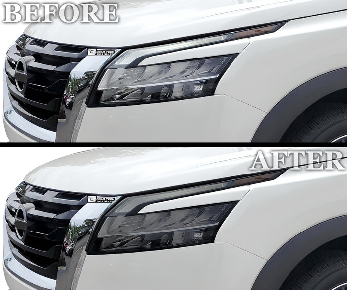 Full Headlight Taillight Precut Smoked PPF Tint Kit Film Overlay Fits Nissan Pathfinder 2022 - 2025 - Bogar Tech Designs