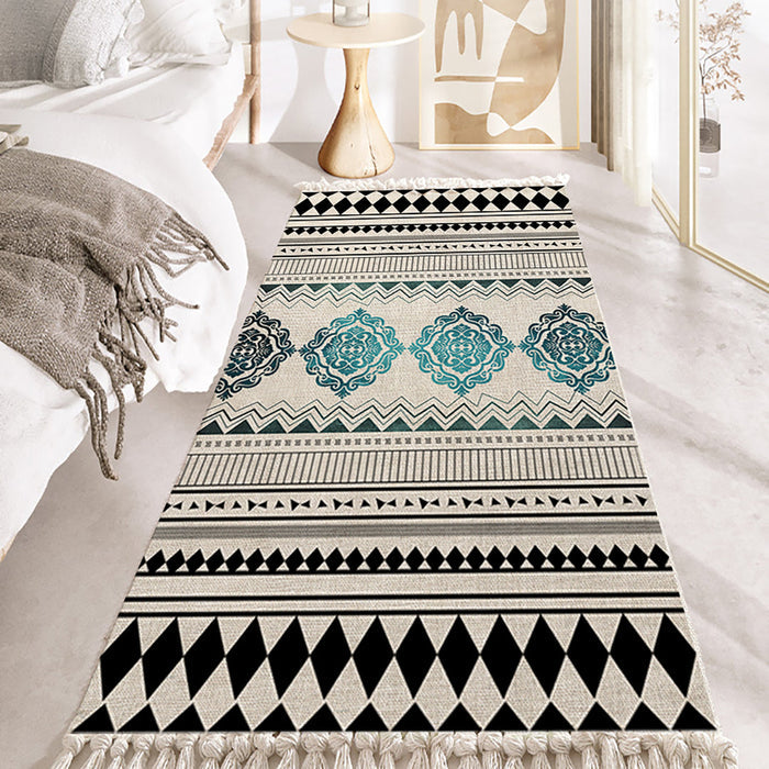 NNEAGS 90cm Boho Bathroom Rug Vintage Kitchen Area Runner Rugs, Home Decor