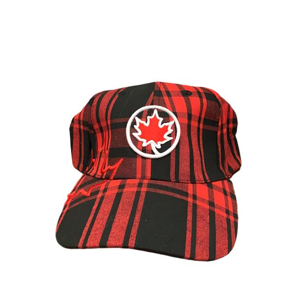 NRTS| Red Lumberjack Maple Leaf Ball Cap