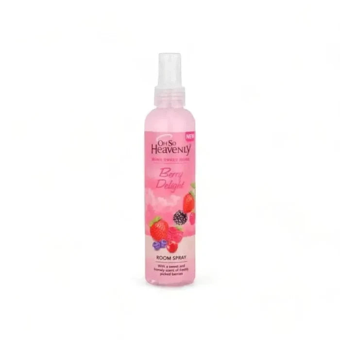 Oh So Heavenly Home Sweet Home Berry Delight room spray bottle 200ml with berry floral scent