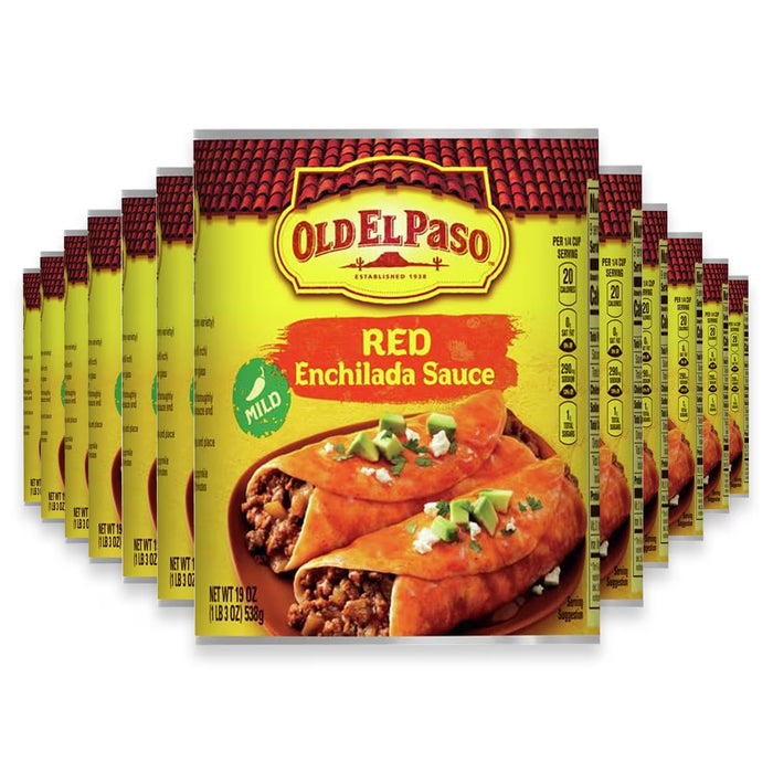 Old El Paso Mild Red Enchilada Sauce - 19 oz - 12 Pack