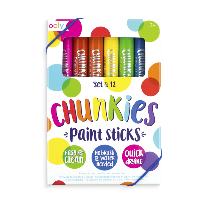 OOLY Chunkies Paint Sticks Original Pack - Set of 12
