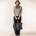 Terra Thread® Charcoal Grey Organic Cotton Canvas Tote Bag - Fair Trade Everyday Tote