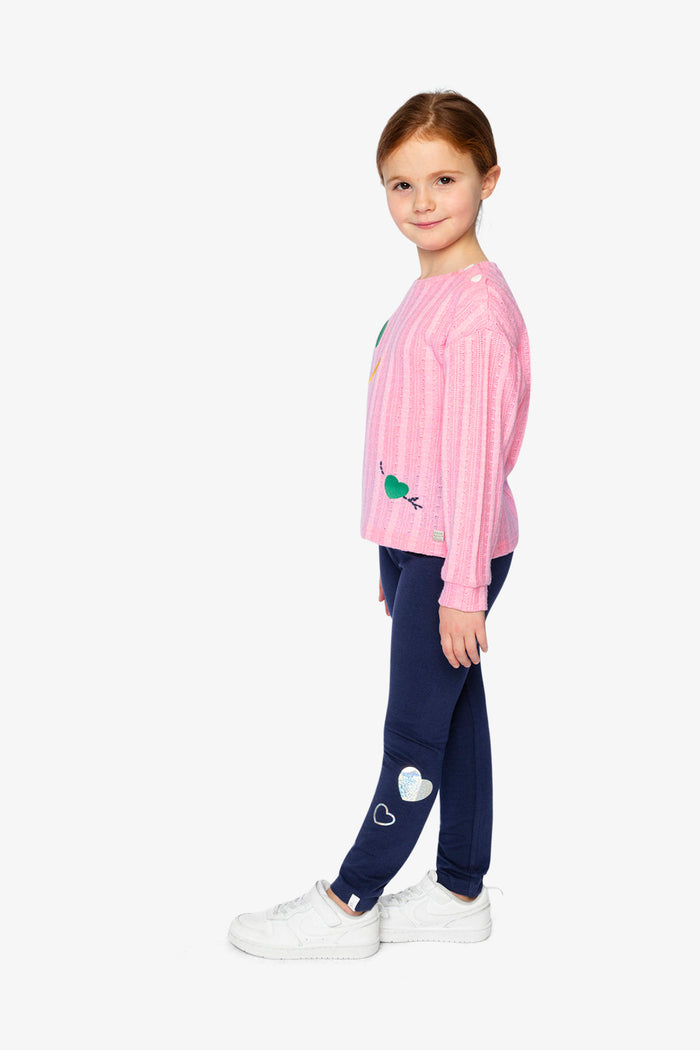 Organic Cotton Leggings Dark Blue-2