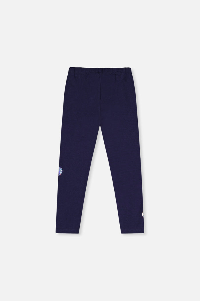 Organic Cotton Leggings Dark Blue-4