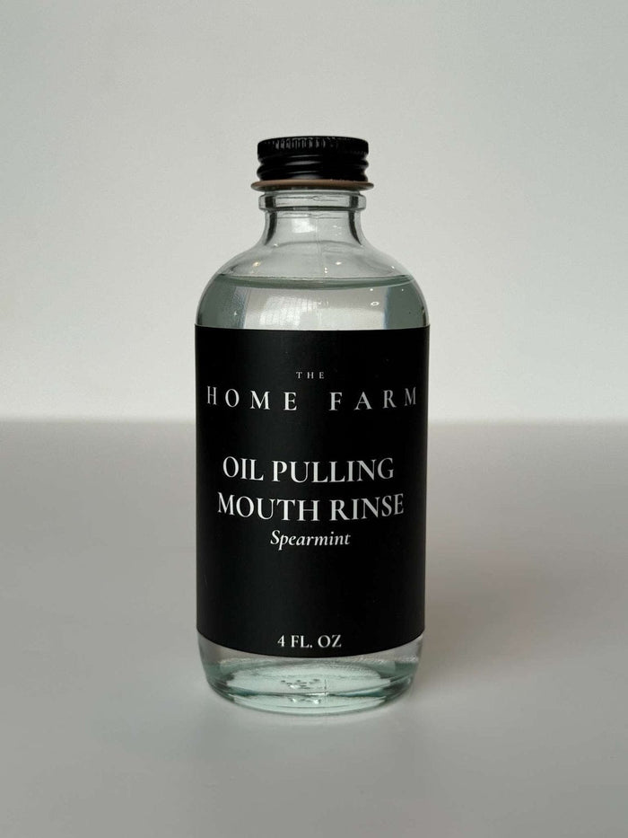 The Home Farm Organic Spearmint Oil Pulling Mouthrinse