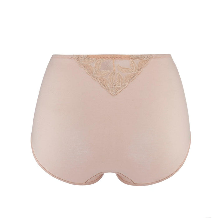Ornate Silk and Organic Cotton Full Brief, view 2 – Juliemay Lingerie