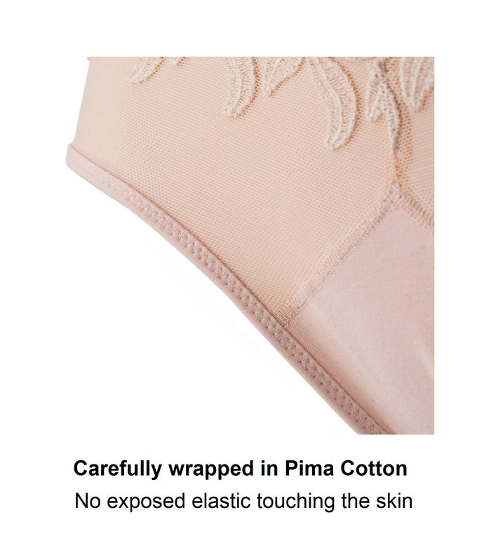 Ornate Silk and Organic Cotton Full Brief, view 5 – Juliemay Lingerie
