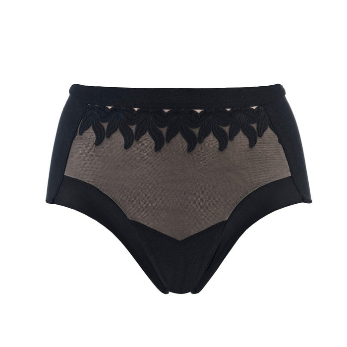 Ornate Silk and Organic Cotton Full Brief, view 6 – Juliemay Lingerie