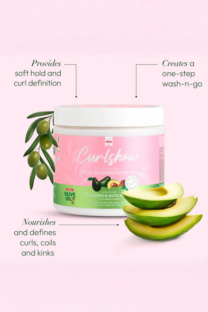 ORS OLIVE OIL CURLSHOW LEAVE IN CONDITIONER GEL 16oz ORS
