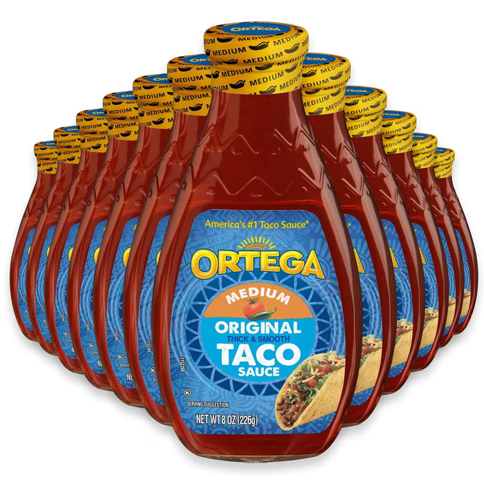Ortega Original Taco Sauce, Medium - 8 oz - 12 Pack