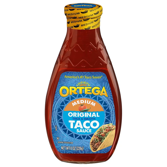 Ortega Original Taco Sauce, Medium - 8 oz - 12 Pack