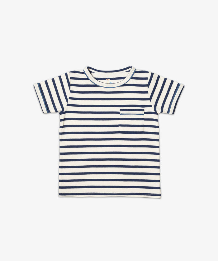 Oso + Me Willie Tee Shirt in Navy Stripe
