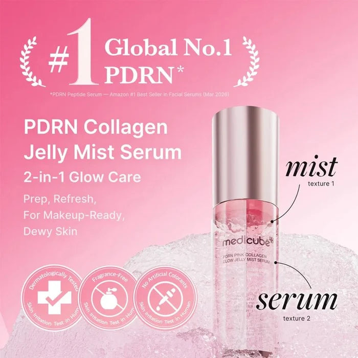 PDRN Pink Collagen Glow Jelly Mist Serum - 100ml