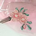 Peach Blossom Bespoke Hairpin - Silk Hairpin(Chanhua)