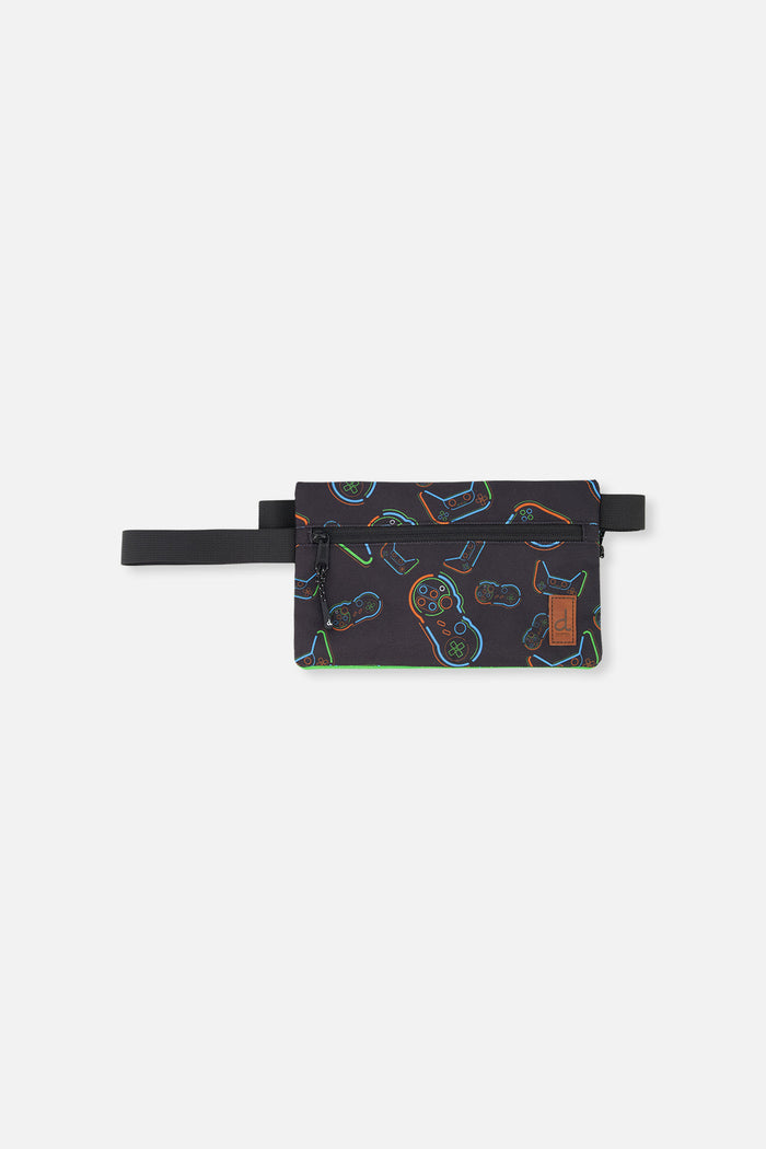 Pencil Case Black Printed Controller-0