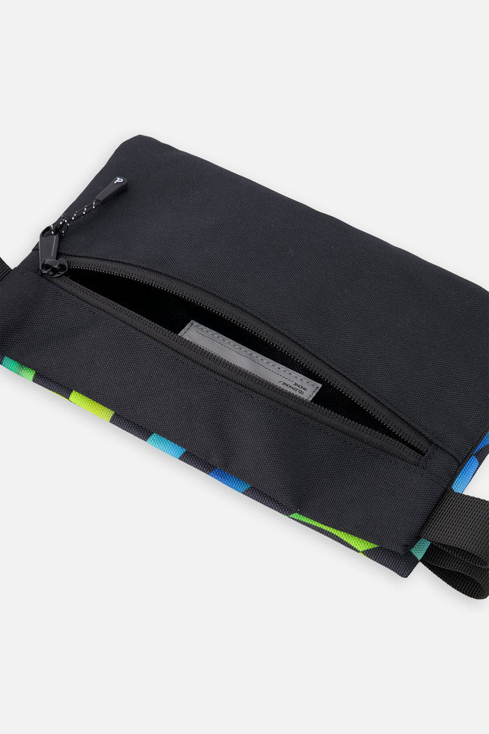 Pencil Case Blue Checkered Print-3