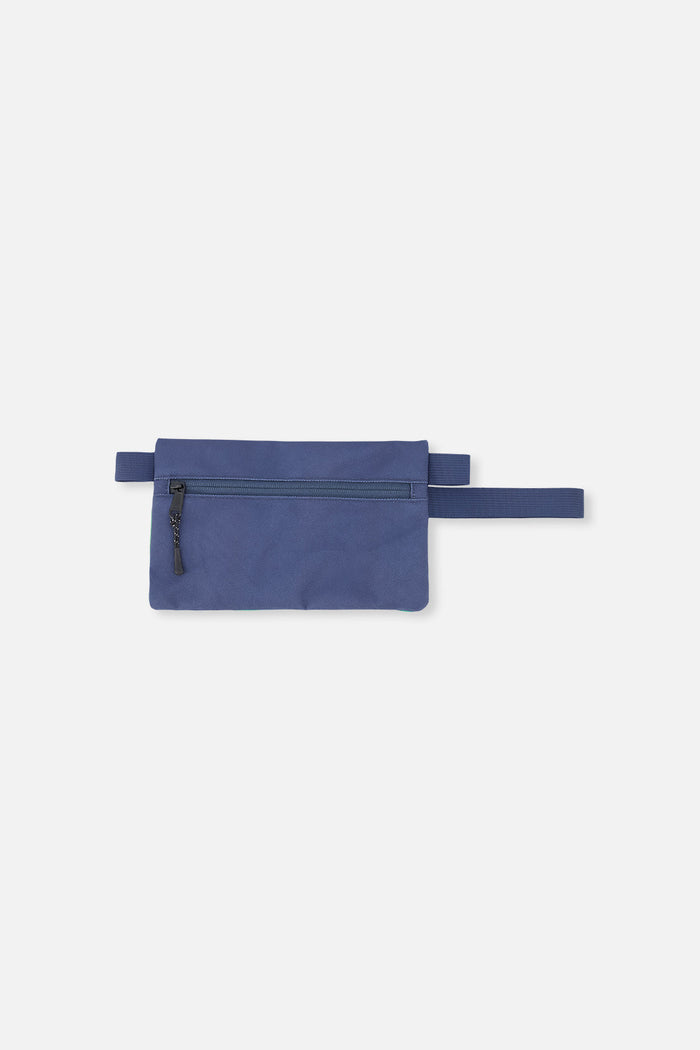 Pencil Case Blue Diamond Print-1