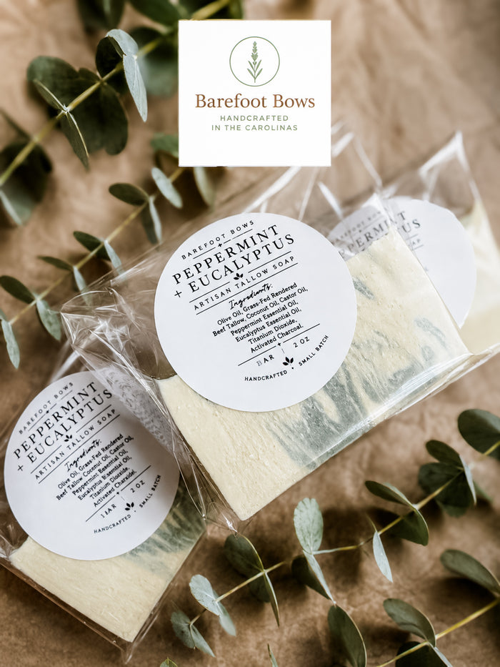 Peppermint + Eucalyptus Artisan Soap Bar Mini