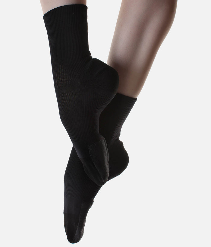 Performance Shock with Traction • Crew Compression Dance Socks