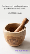 Pestle & Mortar Set Handcrafted From Teakwood - MEDIUM