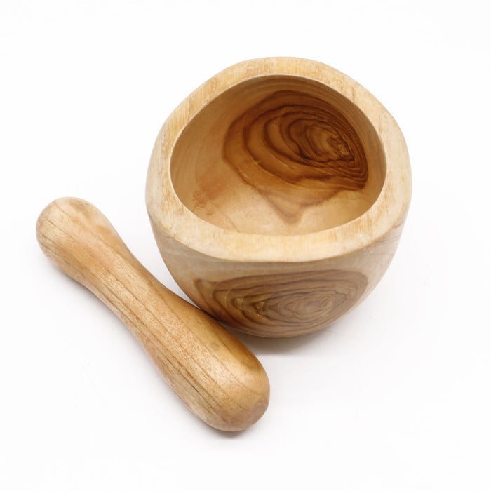 Pestle & Mortar Set Handcrafted From Teakwood - MEDIUM