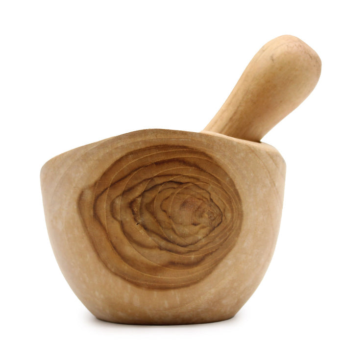 Pestle & Mortar Set Handcrafted From Teakwood - MEDIUM