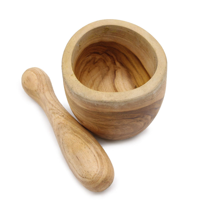 Pestle & Mortar Set Handcrafted From Teakwood - SMALL