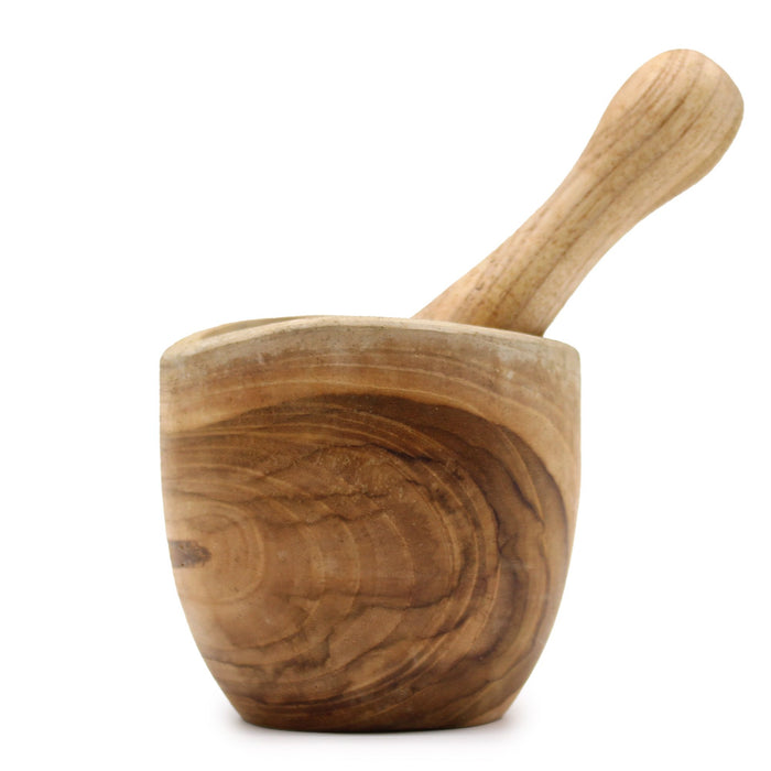 Pestle & Mortar Set Handcrafted From Teakwood - SMALL