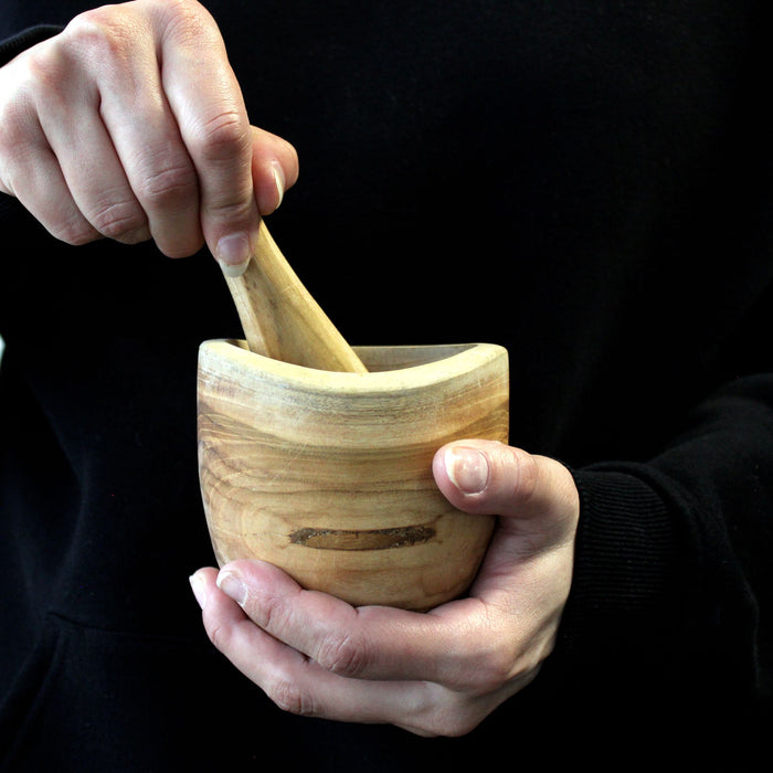 Pestle & Mortar Set Handcrafted From Teakwood - SMALL