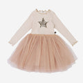 Petite Hailey Madlyn Star Tutu Dress in Cream