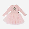 Petite Hailey Madlyn Star Tutu Dress in Peach