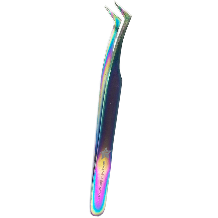 Rainbow Bent Tip Tweezers