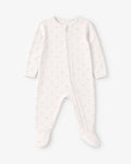 Pimalu Zip Footie in Heart Ribbon