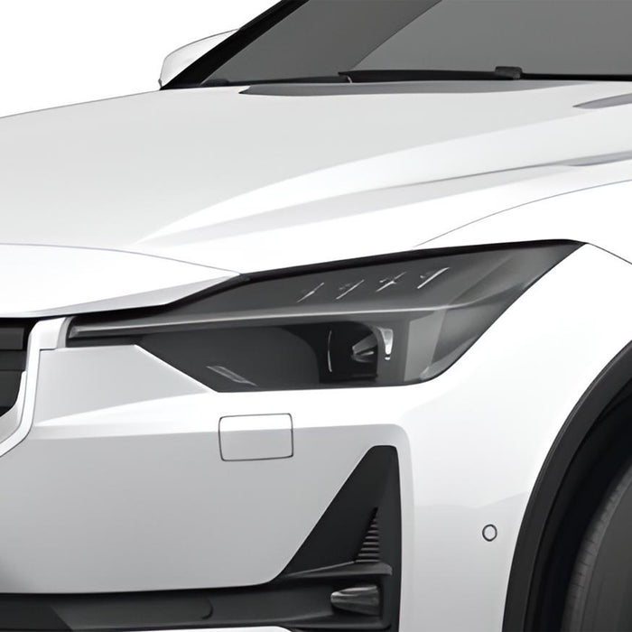 Full Headlight Taillight Precut Smoked PPF Tint Kit Overlay Film Fits Polestar 2 2020 - 2025 - Bogar Tech Designs