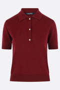 Pomposa polo shirt in cotton, silk and cashmere