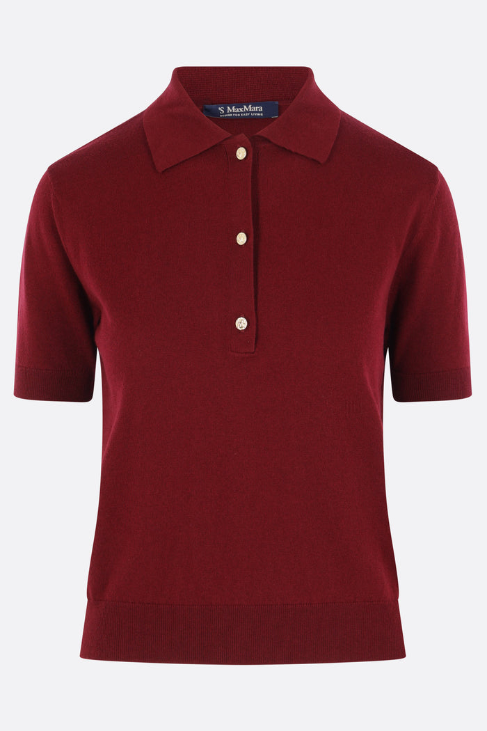 Pomposa polo shirt in cotton, silk and cashmere