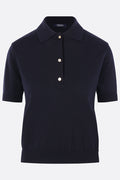 Pomposa polo shirt in cotton, silk and cashmere