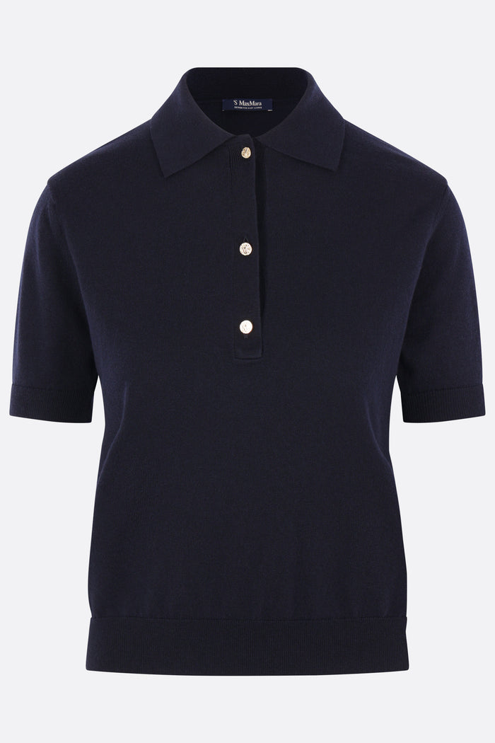 Pomposa polo shirt in cotton, silk and cashmere
