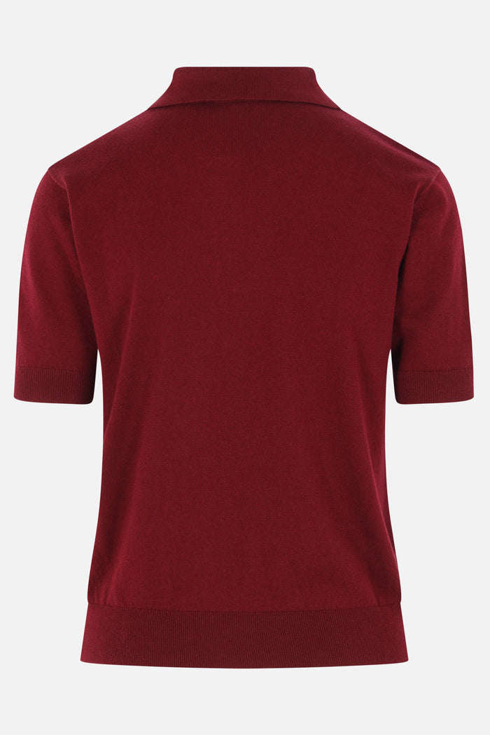 Pomposa polo shirt in cotton, silk and cashmere