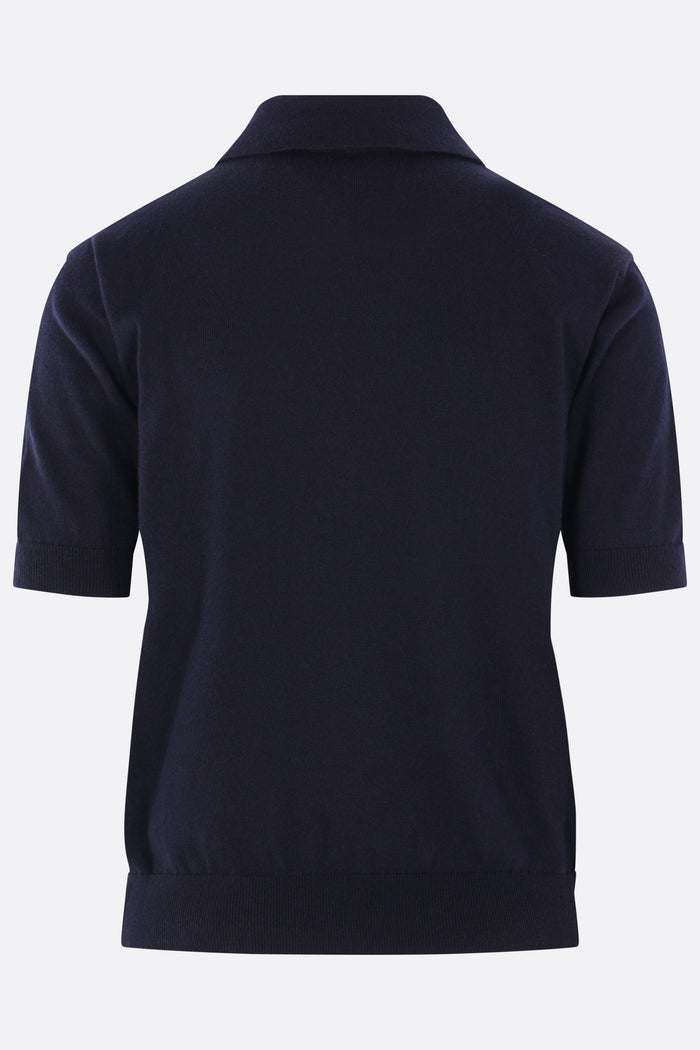 Pomposa polo shirt in cotton, silk and cashmere