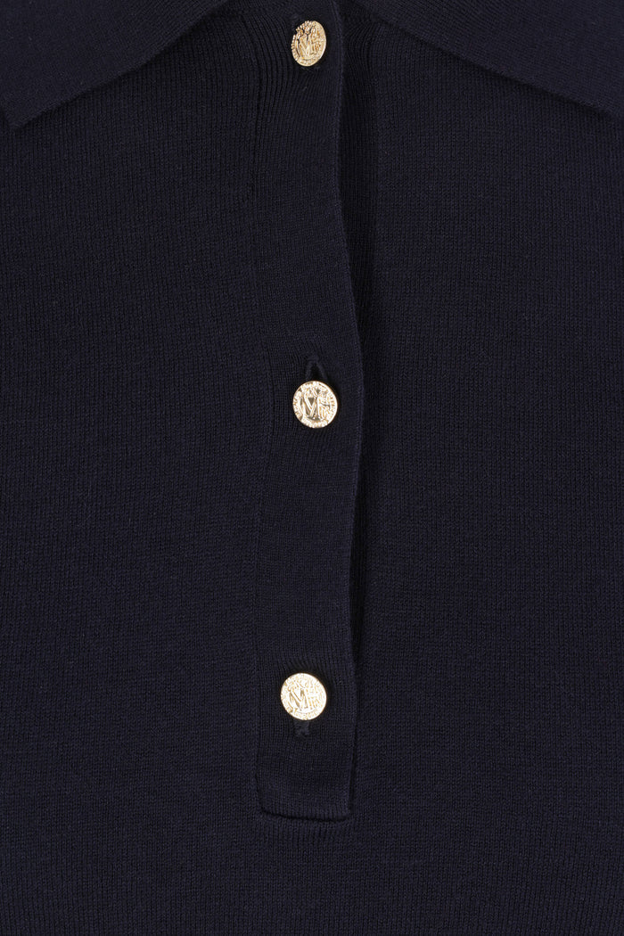 Pomposa polo shirt in cotton, silk and cashmere