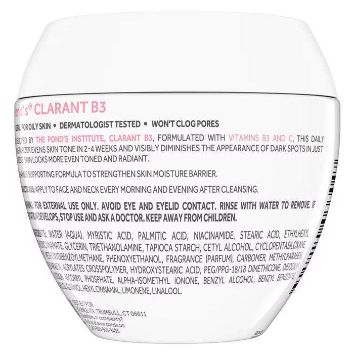 POND'S Clarant B3 Normal to Oily Skin Moisturizer - 7 oz - 12 Pack