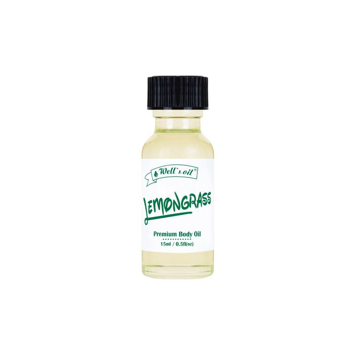 Premium Body Fragrance Oil - Lemongrass (0.5 fl. oz. / 15 ml)