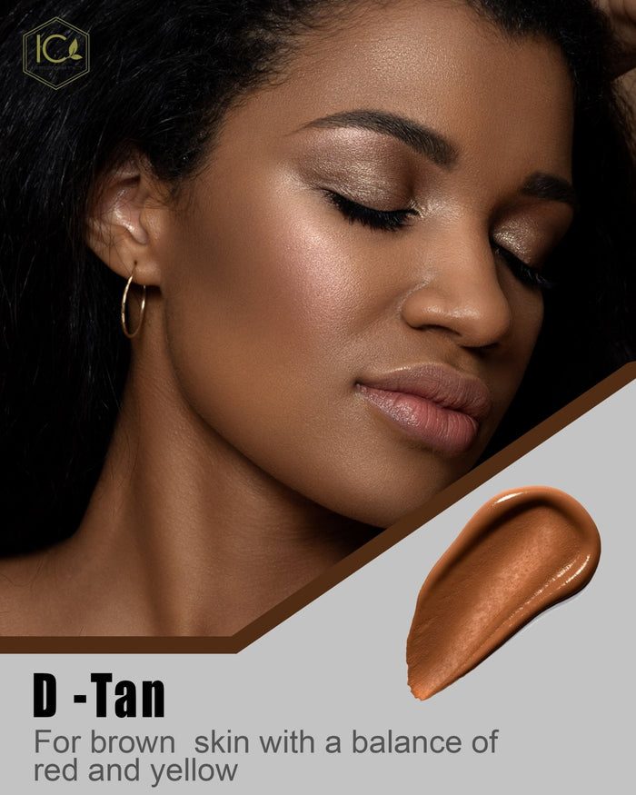 Pressed Mineral Foundation - full coverage - Dark Tan - ShanShar Beauty : The world of beauty.